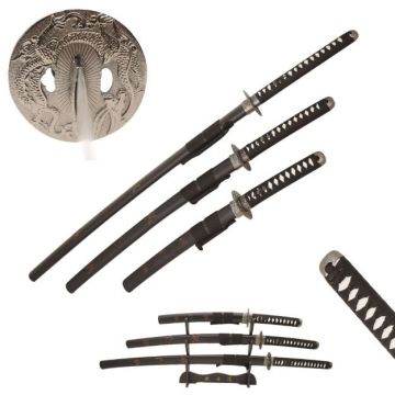 Snake Eye Warrior Grey Guard Samurai Sword Set